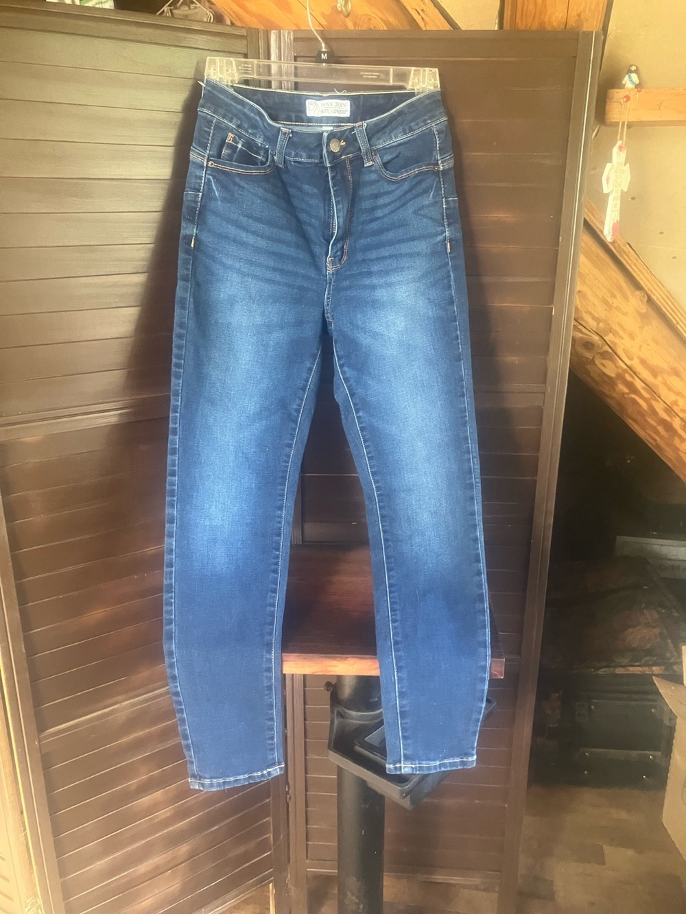 Wax Jean Women’s Skinny Jeans in Medium Blue Wash